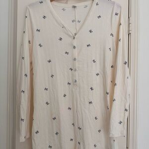 Women's Old Navy Lounge/Pajama Bow Romper | Size Large